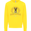 A German Shepherd Dog Kids Sweatshirt Jumper Yellow