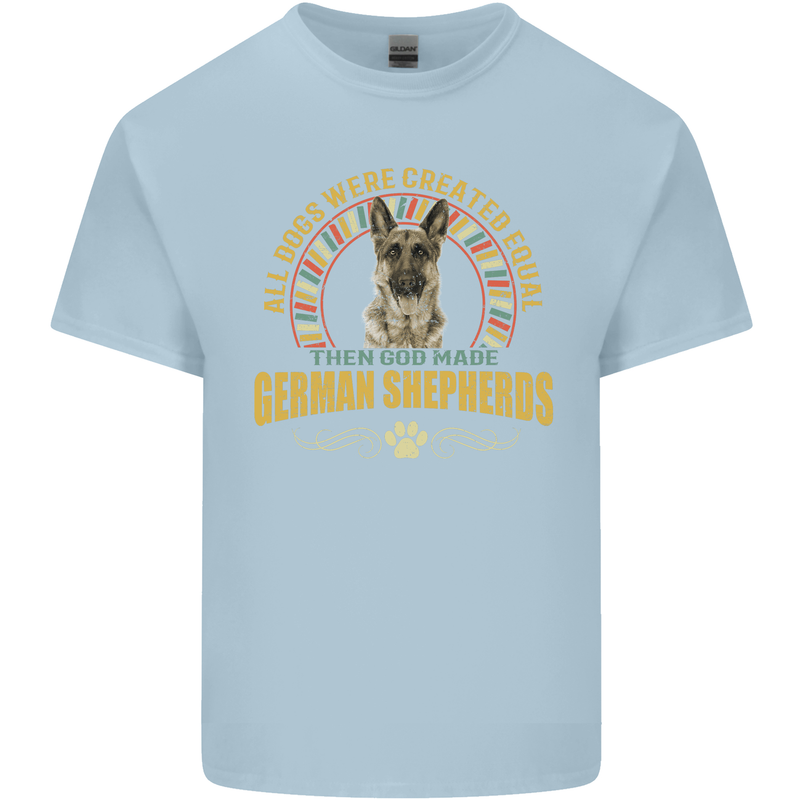 A German Shepherd Dog Kids T-Shirt Childrens Light Blue