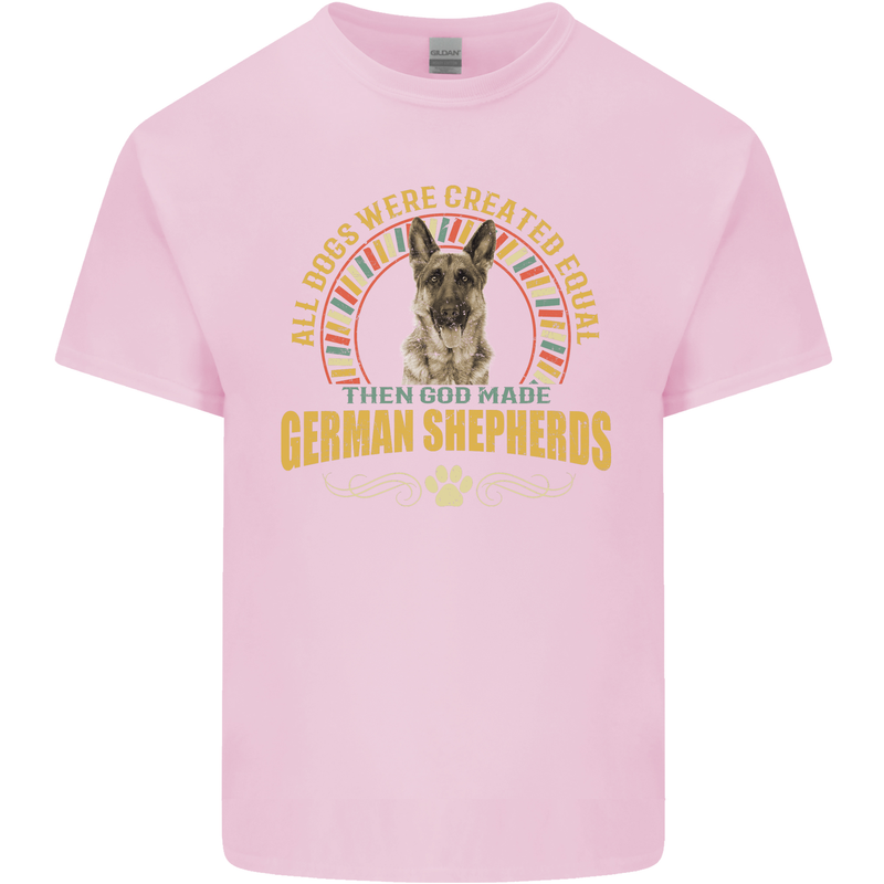 A German Shepherd Dog Kids T-Shirt Childrens Light Pink