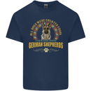 A German Shepherd Dog Kids T-Shirt Childrens Navy Blue