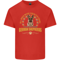 A German Shepherd Dog Kids T-Shirt Childrens Red