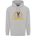 A German Shepherd Dog Mens 80% Cotton Hoodie Sports Grey