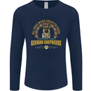 A German Shepherd Dog Mens Long Sleeve T-Shirt Navy Blue
