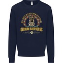 A German Shepherd Dog Mens Sweatshirt Jumper Navy Blue