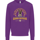 A German Shepherd Dog Mens Sweatshirt Jumper Purple