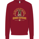 A German Shepherd Dog Mens Sweatshirt Jumper Red