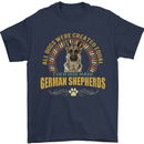 A German Shepherd Dog Mens T-Shirt 100% Cotton Navy Blue