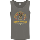 A German Shepherd Dog Mens Vest Tank Top Charcoal