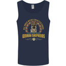 A German Shepherd Dog Mens Vest Tank Top Navy Blue