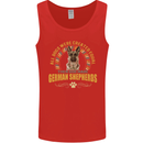 A German Shepherd Dog Mens Vest Tank Top Red