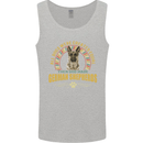 A German Shepherd Dog Mens Vest Tank Top Sports Grey
