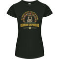 A German Shepherd Dog Womens Petite Cut T-Shirt Black