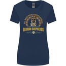 A German Shepherd Dog Womens Wider Cut T-Shirt Navy Blue