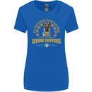 A German Shepherd Dog Womens Wider Cut T-Shirt Royal Blue