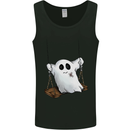A Ghost on a Swing Halloween Funny Spirit Mens Vest Tank Top Black