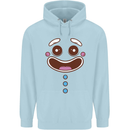 A GingerBread Man Childrens Kids Hoodie Light Blue