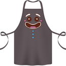A GingerBread Man Cotton Apron 100% Organic Dark Grey