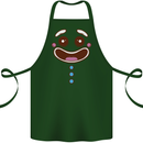 A GingerBread Man Cotton Apron 100% Organic Forest Green