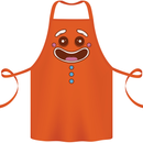 A GingerBread Man Cotton Apron 100% Organic Orange