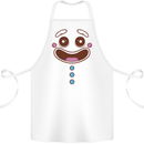 A GingerBread Man Cotton Apron 100% Organic White