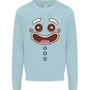 A GingerBread Man Kids Sweatshirt Jumper Light Blue