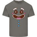 A GingerBread Man Kids T-Shirt Childrens Charcoal