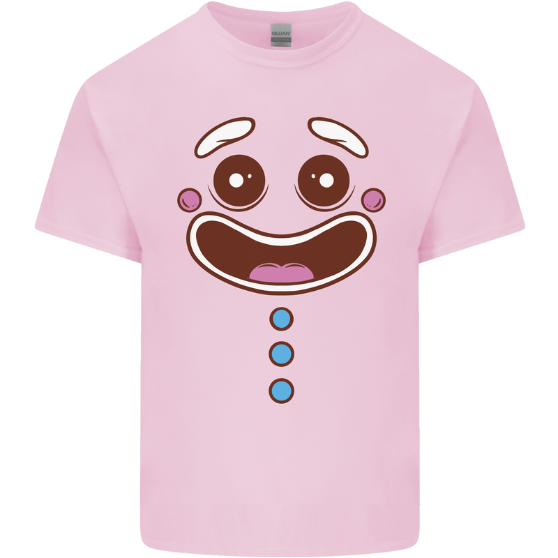A GingerBread Man Kids T-Shirt Childrens Light Pink
