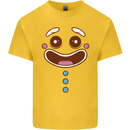 A GingerBread Man Kids T-Shirt Childrens Yellow