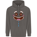 A GingerBread Man Mens 80% Cotton Hoodie Charcoal