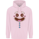 A GingerBread Man Mens 80% Cotton Hoodie Light Pink