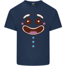 A GingerBread Man Mens Cotton T-Shirt Tee Top Navy Blue