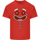 A GingerBread Man Mens Cotton T-Shirt Tee Top Red