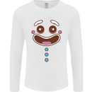 A GingerBread Man Mens Long Sleeve T-Shirt White