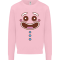 A GingerBread Man Mens Sweatshirt Jumper Light Pink