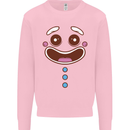 A GingerBread Man Mens Sweatshirt Jumper Light Pink