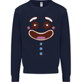 A GingerBread Man Mens Sweatshirt Jumper Navy Blue