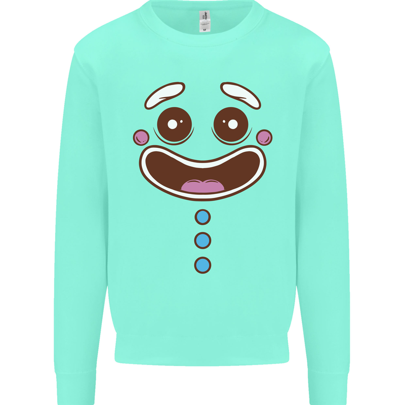 A GingerBread Man Mens Sweatshirt Jumper Peppermint
