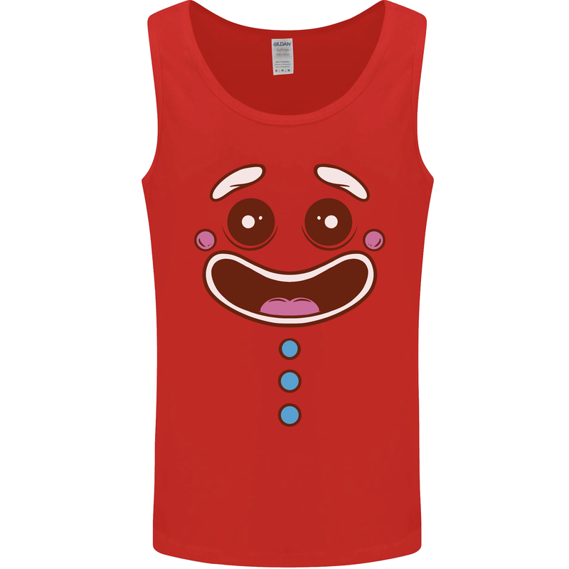 A GingerBread Man Mens Vest Tank Top Red