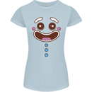 A GingerBread Man Womens Petite Cut T-Shirt Light Blue