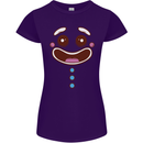 A GingerBread Man Womens Petite Cut T-Shirt Purple