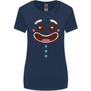 A GingerBread Man Womens Wider Cut T-Shirt Navy Blue