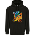 A Giraffe Watercolour Childrens Kids Hoodie Black