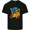 A Giraffe Watercolour Kids T-Shirt Childrens Black