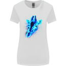 A Giraffe Watercolour Womens Wider Cut T-Shirt White