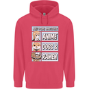 A Girl Who Loves Anime Dogs & Ramen Childrens Kids Hoodie Heliconia