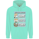 A Girl Who Loves Anime Dogs & Ramen Childrens Kids Hoodie Peppermint