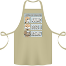 A Girl Who Loves Anime Dogs & Ramen Cotton Apron 100% Organic Khaki