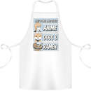 A Girl Who Loves Anime Dogs & Ramen Cotton Apron 100% Organic White