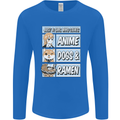 A Girl Who Loves Anime Dogs & Ramen Mens Long Sleeve T-Shirt Royal Blue