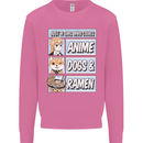 A Girl Who Loves Anime Dogs & Ramen Mens Sweatshirt Jumper Azalea